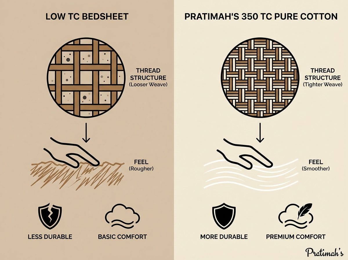 Chitraya - 350 TC Handblock Pure Cotton Bedsheet Set