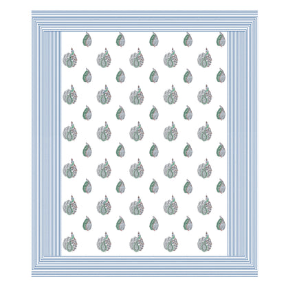 Aryavart - 350 TC Handblock Pure Cotton Bedsheet Set