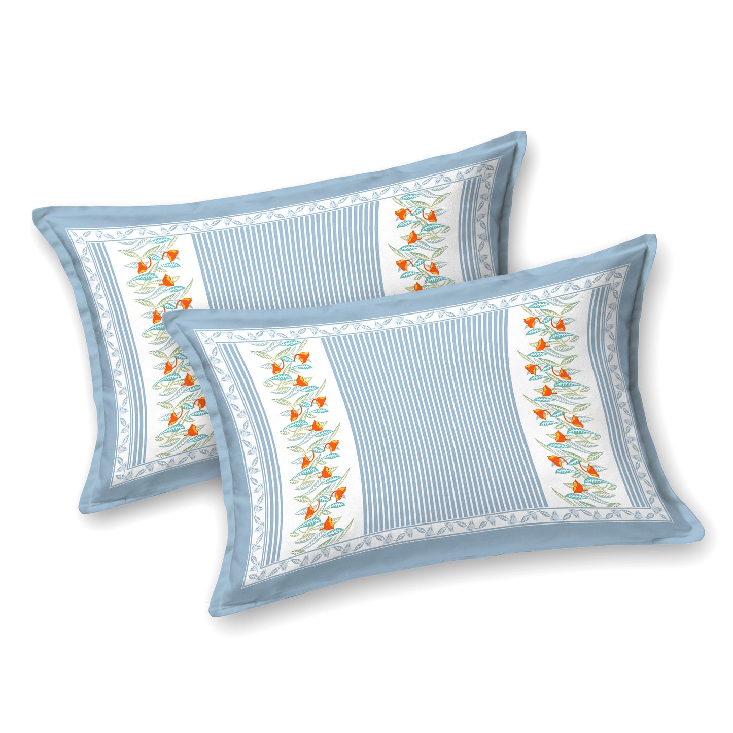 Kalman - 350 TC Handblock Pure Cotton Bedsheet Set