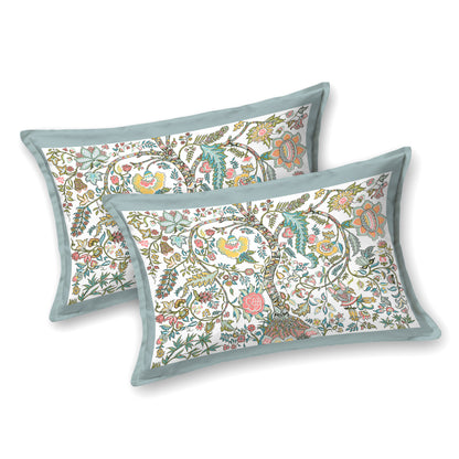 Vaibhav - 350 TC Handblock Pure Cotton Bedsheet Set